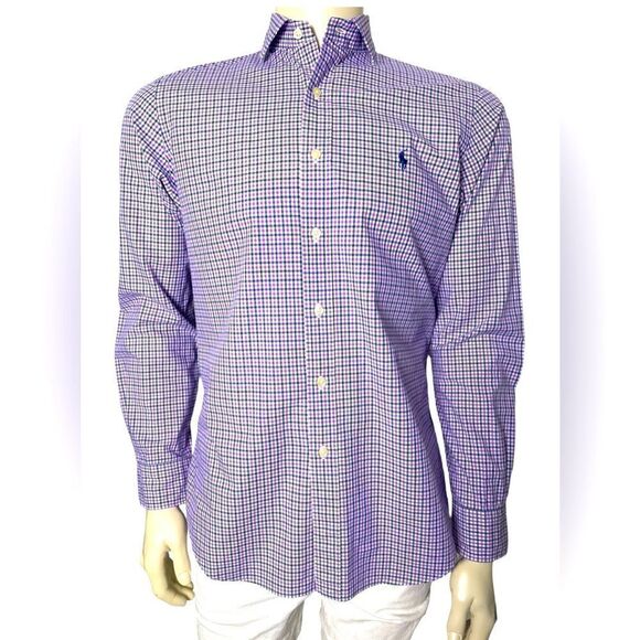 Polo by Ralph Lauren Plaid Long Sleeved Dress NWOT Size Medium - Picture 1 of 7